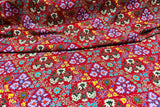 Pashmina hand embroidered red shawl 40x80 inch