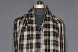 Pashmina check stole handwoven 28x80 inch
