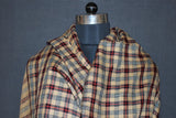 Hand woven pashmina check shawl 40x80 inch