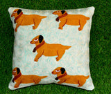 Chain stitch cushion covers set of 2pcs