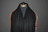 large size Hand embroidered pashmina shawl 43X86 inch  Black paldar