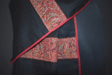 Antique pashmina stole black