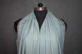Embroidered fine wool stole 28x80 inch