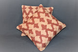 Chain stitch cushion covers set of 2pcs