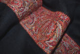 Antique pashmina stole black