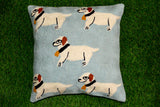 Chain stitch cushion covers set of 2pcs