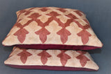 Chain stitch cushion covers set of 2pcs
