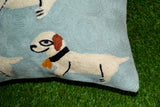 Chain stitch cushion covers set of 2pcs