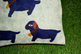 Chain stitch cushion covers set of 2pcs