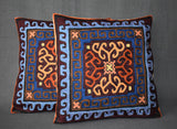 Chain stitch cushion covers set of 2pcs