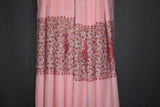 Embroidered fine wool stole 28x80 inch