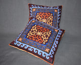 Chain stitch cushion covers set of 2pcs