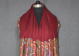 Hand embroidered pashmina shawl 40X80 inch