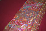 Hand embroidered pashmina shawl 40X80 inch
