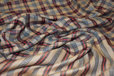 Hand woven pashmina check shawl 40x80 inch
