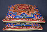 Chain stitch cushion covers set of 2pcs
