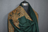 Fine wool Embroidered shawl 40x80 inch