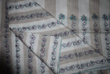 Embroidered fine wool stole 28x80 inch
