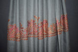 Fine wool Embroidered shawl 40x80 inch
