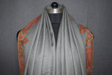 Fine wool Embroidered shawl 40x80 inch