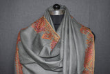 Fine wool Embroidered shawl 40x80 inch