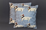 Chain stitch cushion covers set of 2pcs