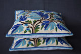 Chain stitch cushion covers set of 2pcs