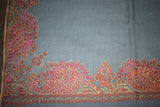 Fine wool Embroidered shawl 40x80 inch