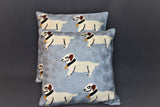 Chain stitch cushion covers set of 2pcs