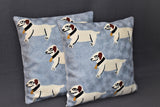 Chain stitch cushion covers set of 2pcs