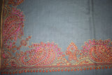 Fine wool Embroidered shawl 40x80 inch