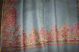 Fine wool Embroidered shawl 40x80 inch