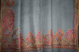 Fine wool Embroidered shawl 40x80 inch