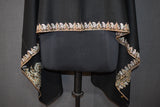 embroidered pashmina black shawl 40X80 inch