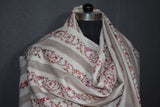 Fine wool Embroidered shawl 40x80 inch