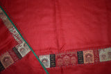 Antique pashmina stole red