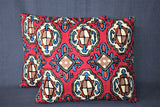 Chain stitch cushion covers set of 2pcs