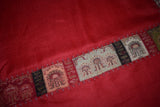 Antique pashmina stole red