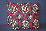 Chain stitch cushion covers set of 2pcs