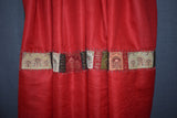 Antique pashmina stole red