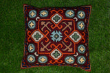 Chain stitch cushion covers set of 2pcs