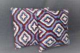 Chain stitch cushion covers set of 2pcs