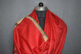 Antique pashmina stole red
