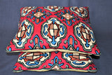 Chain stitch cushion covers set of 2pcs