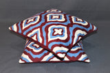 Chain stitch cushion covers set of 2pcs