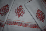 Fine wool Embroidered shawl 40x80 inch