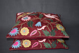 Chain stitch cushion covers set of 2pcs