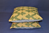 Chain stitch cushion covers set of 2pcs