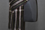 Pashmina check stole handwoven 28x80 inch