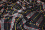 Pashmina check stole handwoven 28x80 inch